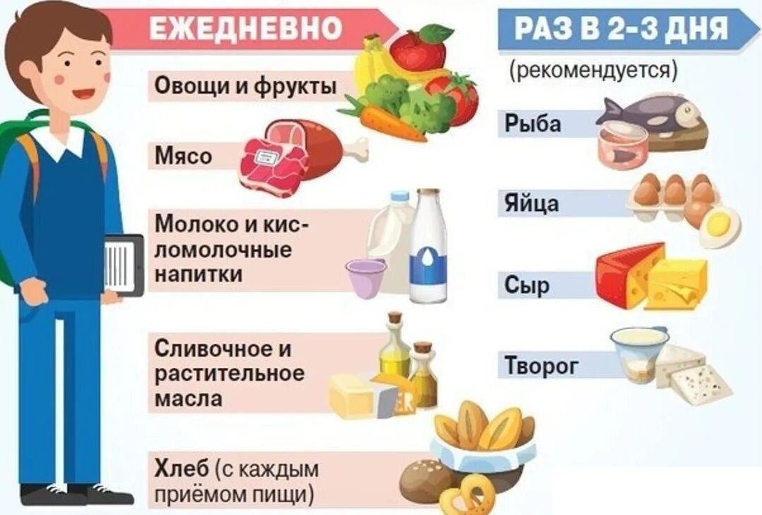 Мектеп жасындағы балалардың дұрыс тамақтануы / Правильное питание детей школьного возраста